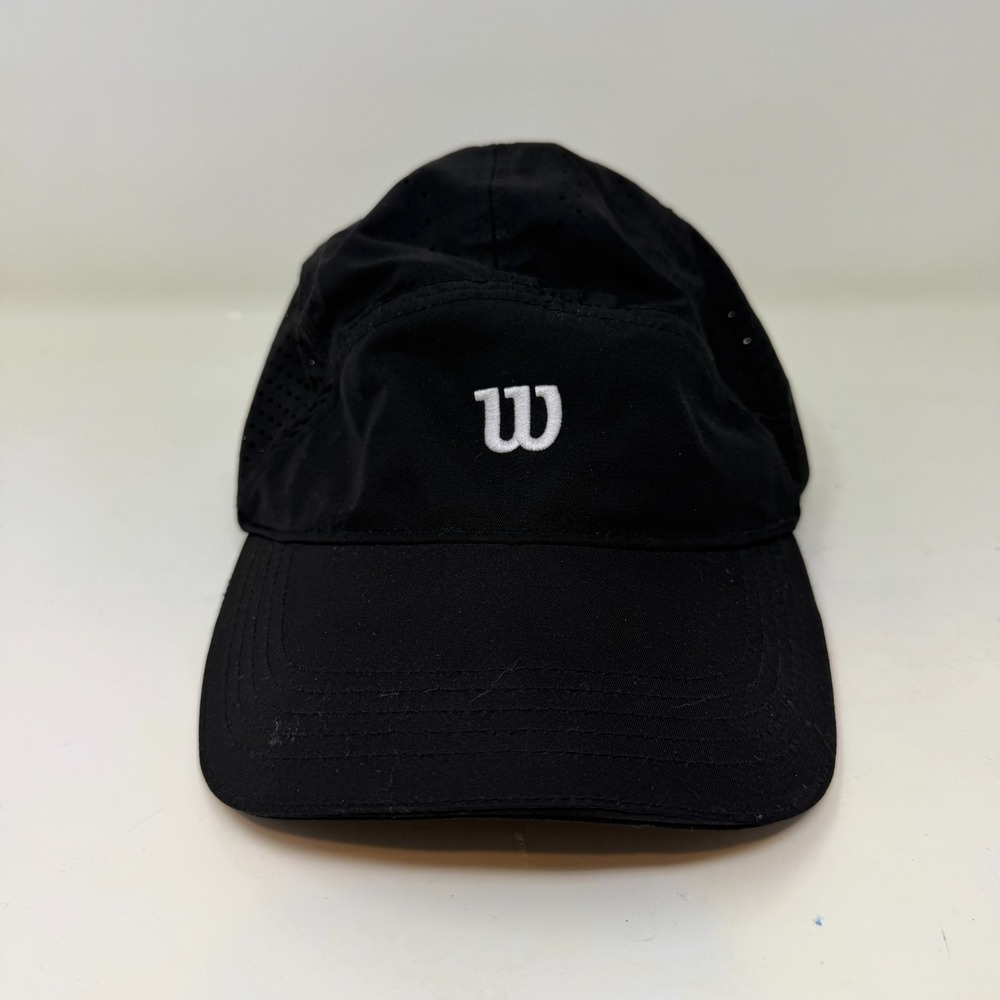 Wilson Lightweight Packable Tennis Cap Size S/M Black Ventilation Adjustable